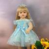 55 см полностью виниловое тело имитация куклы реборн Бетти милая принцесса девочка кукла с длинными волосами коричневого золотого цвета на выбор милые куклы реборн для детей