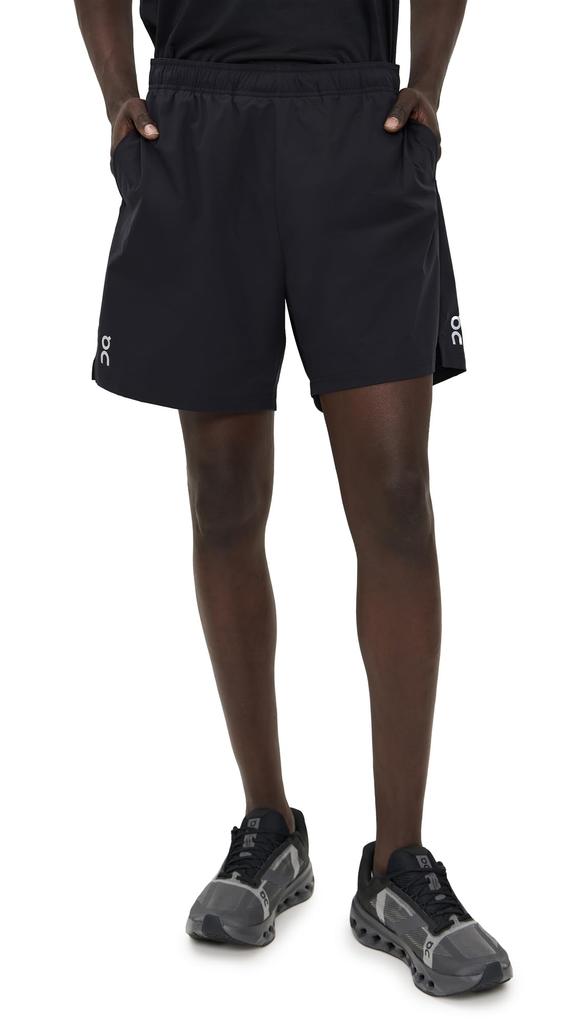 On Core Small 7" Shorts, Black, Men's,