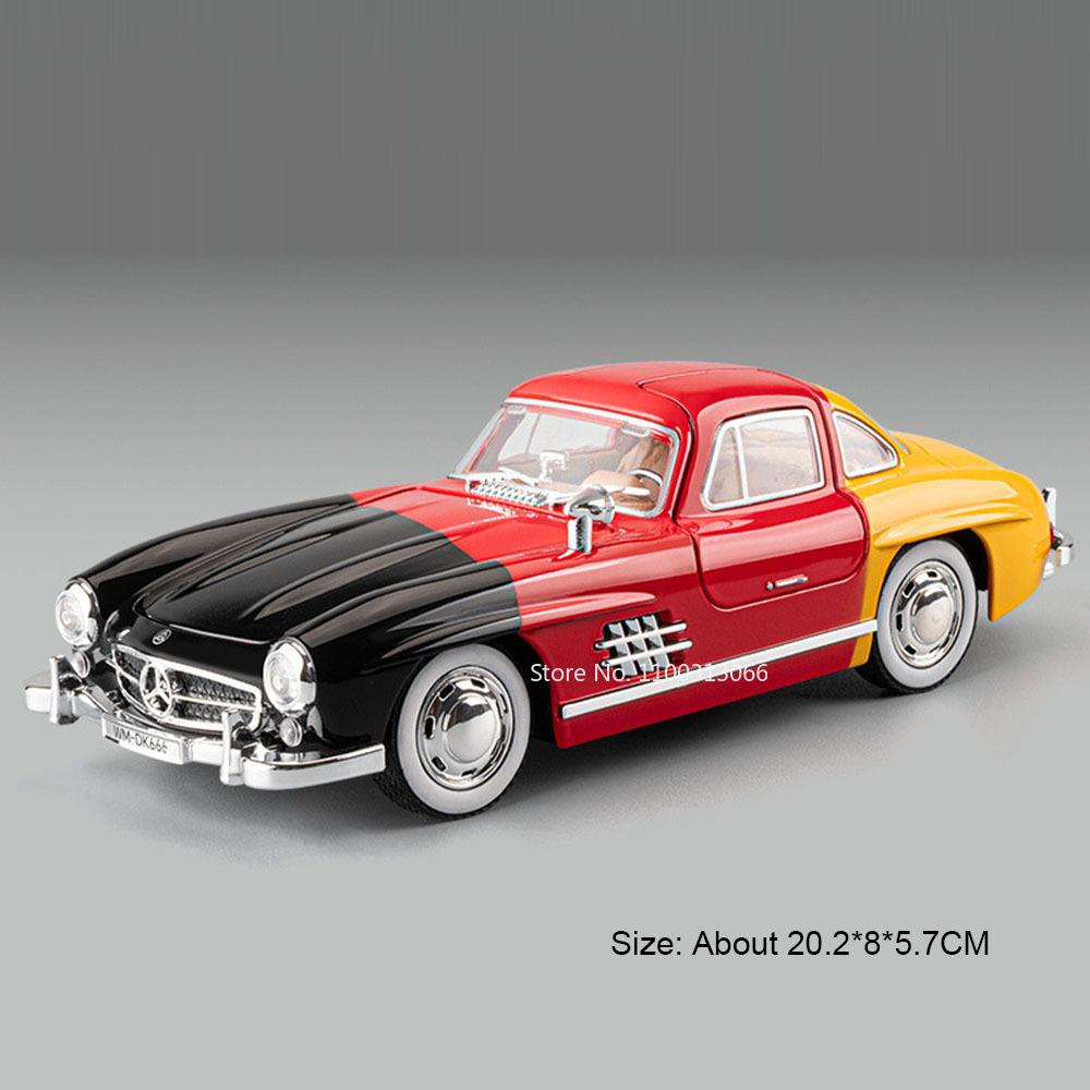1:22 300SL Lambor V12 GT Автомобили Игрушки Модели из сплава со светом и звуком Миниатюрный Винтажный Автомобиль Оттянуть Назад Транспортные Средства Детские Подарки для Взрослых