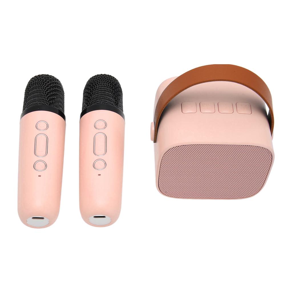 Караоке-машина, многофункциональная портативная стереосистема Bluetooth с 2 беспроводными микрофонами