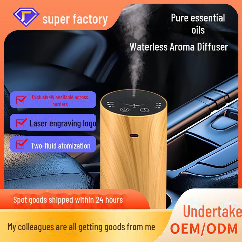 Креативный аромадиффузор с текстурой дерева для офиса и автомобиля - Настольный дизайн с большим распылением