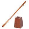 Kicoriya Shoehorn, Long, with Stand, Wooden, 75cm, Stylish, Includes Cloth, Brown