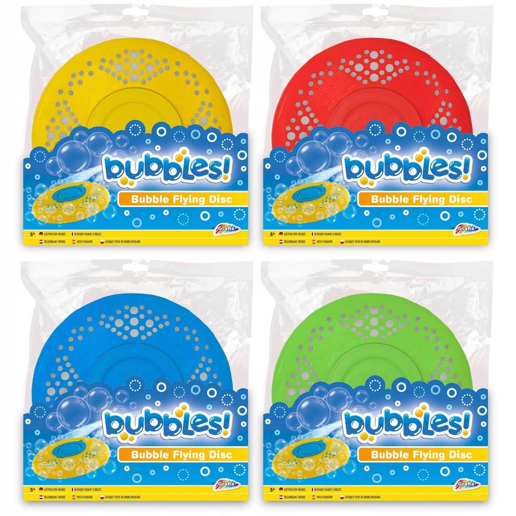 BUBBLES FLYING DISC Frisbee BUBBLE FLUID 25 cm