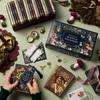 24 дня stationery адвент-календарь Изысканная упаковка Подарочная коробка на Рождество Случайные канцелярские принадлежности, такие как ручка, поздравительная открытка