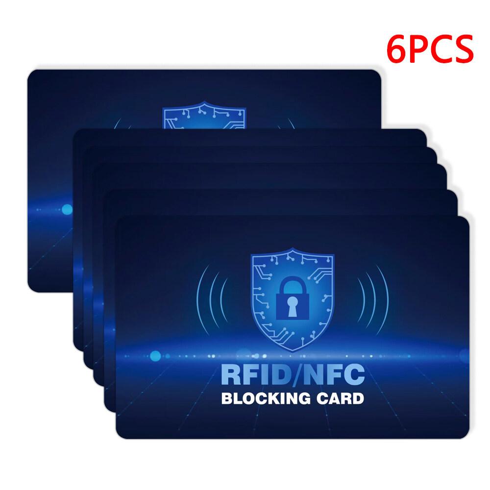 Карты блокировки RFID - Набор из 6 штук, Премиальный бесконтактный NFC Дебетовая Кредитная карта Паспорт Протектор Блокиратор для мужчин и женщин