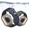 Двухцветный силиконовый ремешок для Apple Watch 10/9/8/7/6 поколений