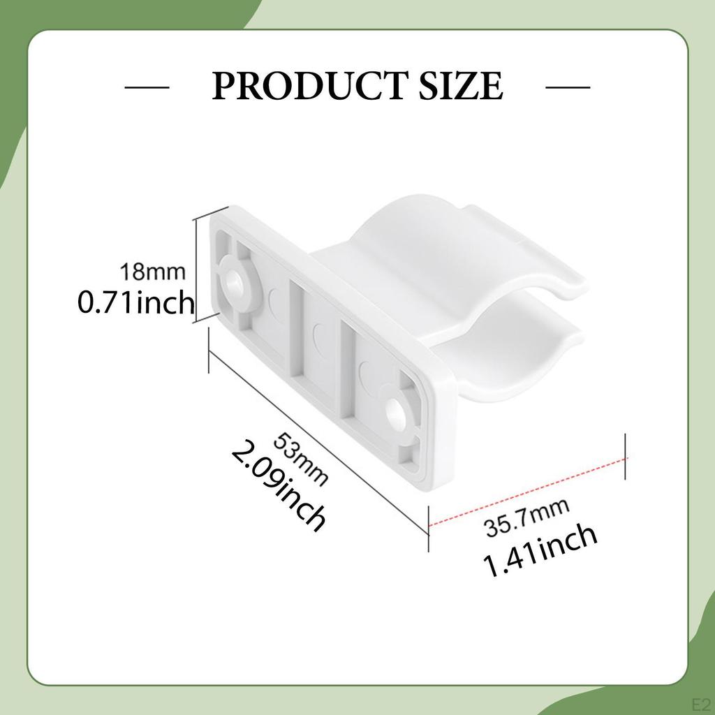 2 Pieces RV Awning Crank Handle Brackets Clips Clamps Easy To Install Replace Storage