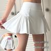 High-Waist Quick-Dry A-Line Sports Skirt for Badminton, Running, Tennis, and Fitness