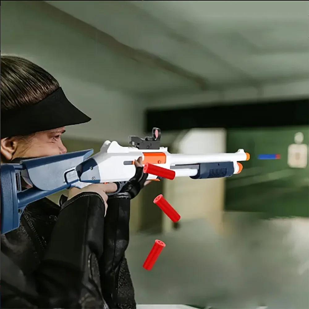 Мальчики подарок гильзоотбрасыватель игрушечный дробовик пистолет для взрослых детей лучшие игрушечные пистолеты для мальчиков в возрасте 8+ стрелялки игры игрушки