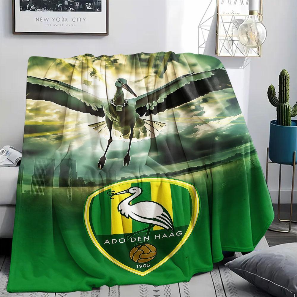 1PC ADO Den Haag Patterned Flannel Blanket Suitable For All Seasons for Home Decor Warmth and Comfort Gifts Holiday Present
