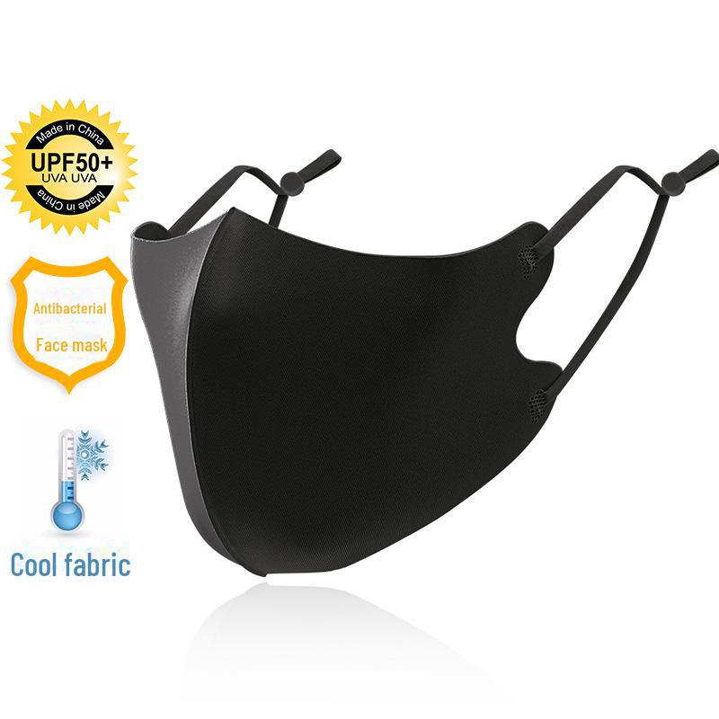 Дышащая солнцезащитная маска Ice Silk с ушными петлями и настраиваемым логотипом