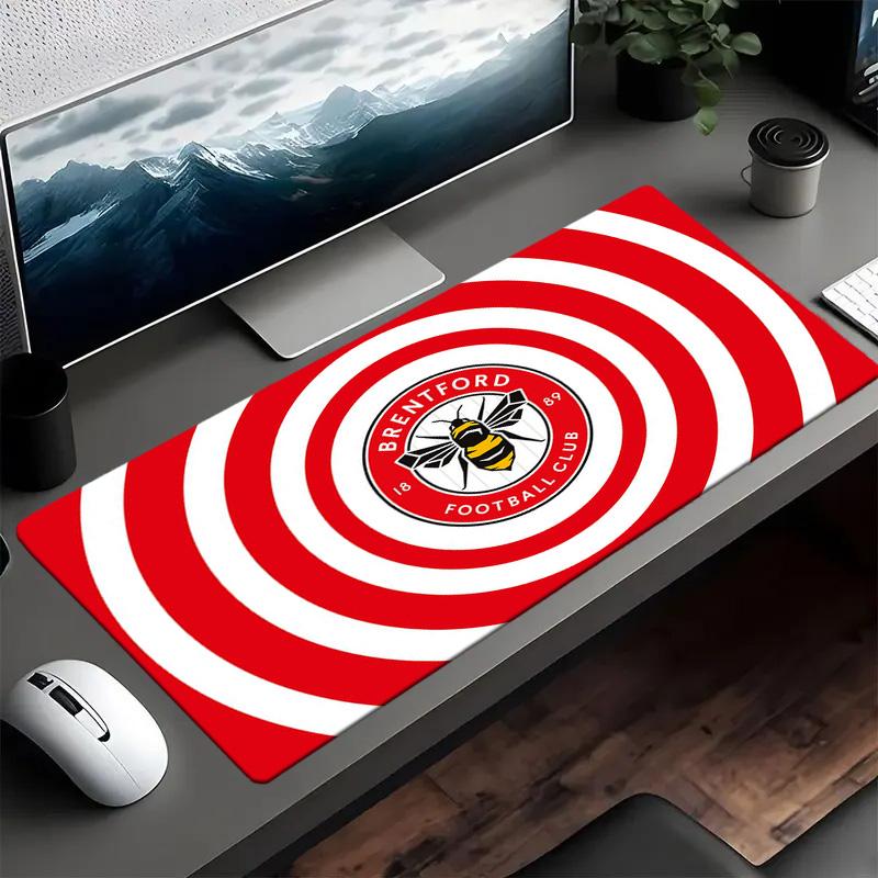 Brentford Football Club Crest Mouse pad Mouse pad, Gaming Mouse Pad, keyboard pad, Desk Decor for computer notebook Fan Gift Birthday Gift
