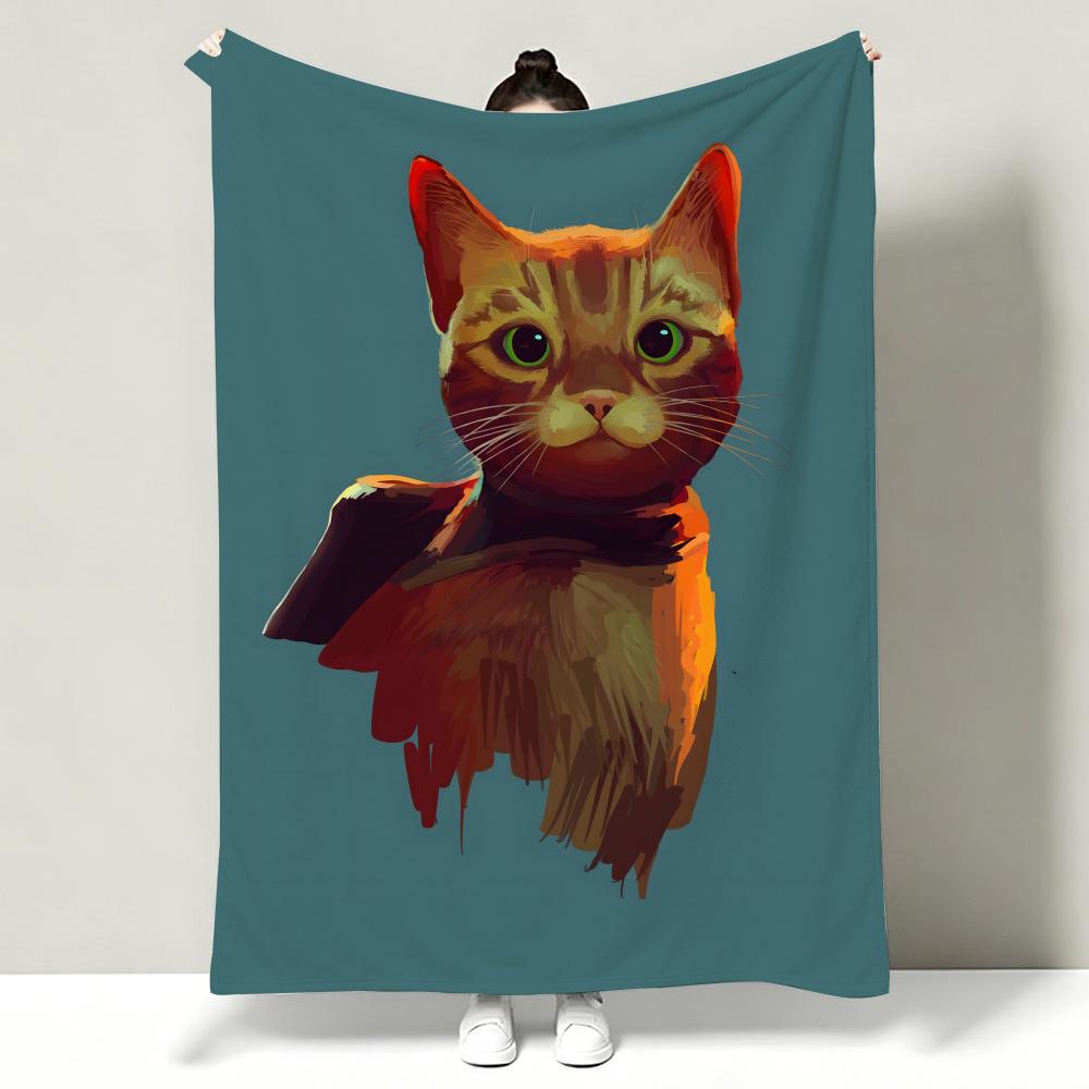 Game SStray Throw Soft Warm Flannel Throw Blanket Multiuse for Sofa Bed Office Nap