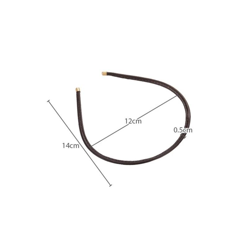 Новый однотонный обруч для волос, элегантный головной убор, женские аксессуары для волос, кожаная повязка на голову для женщин