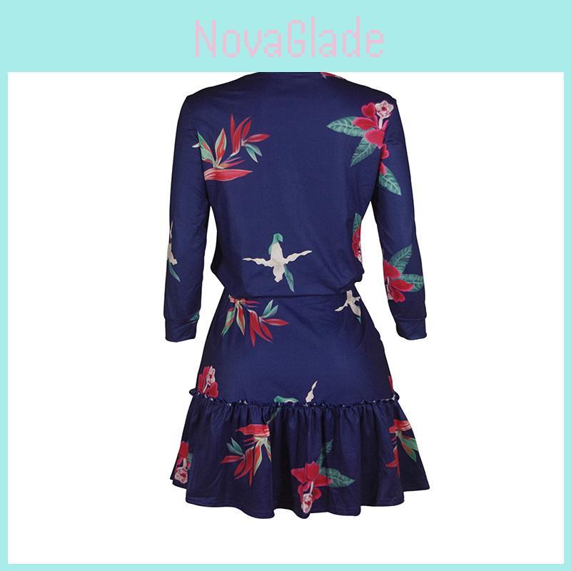 Модное женское мини-платье bodycon с длинным рукавом, повседневное, для вечеринки, вечернее, премиум-качества