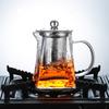 Heat Resistant Glass Teapot with Stainless Steel Tea Infuser Filter Flower Tea Kettle Kung Fu Tea Set Puer Oolong Teapot Hotsale
