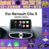Автомобильное радио Android 14 для Renault Clio 3 2005-2014 2K QLED Android мультимедийный видеоплеер GPS стерео CarPlay 4G+WIFI головное устройство