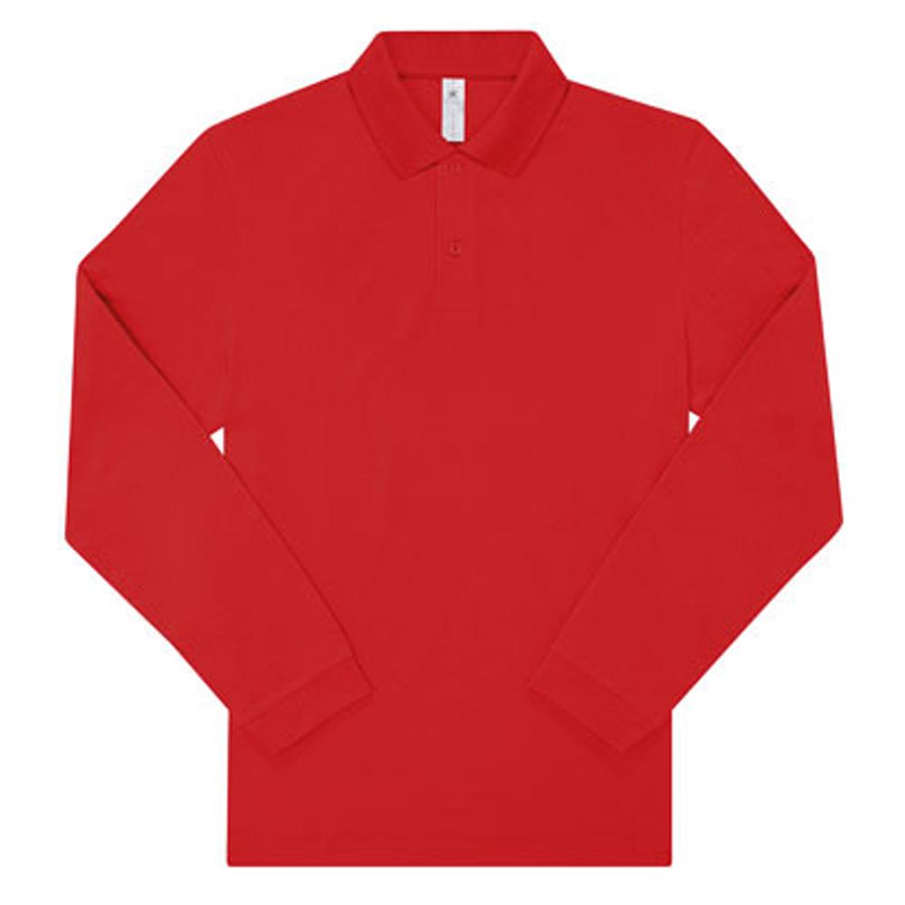 B&C Unisex Adult My Polo 180 Long-Sleeved Polo Shirt