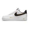 Nike Air Force 1 07 LV8 Metallic Swoosh Pack — белые мужские кроссовки с металлическим золотом, черные DA8481-100