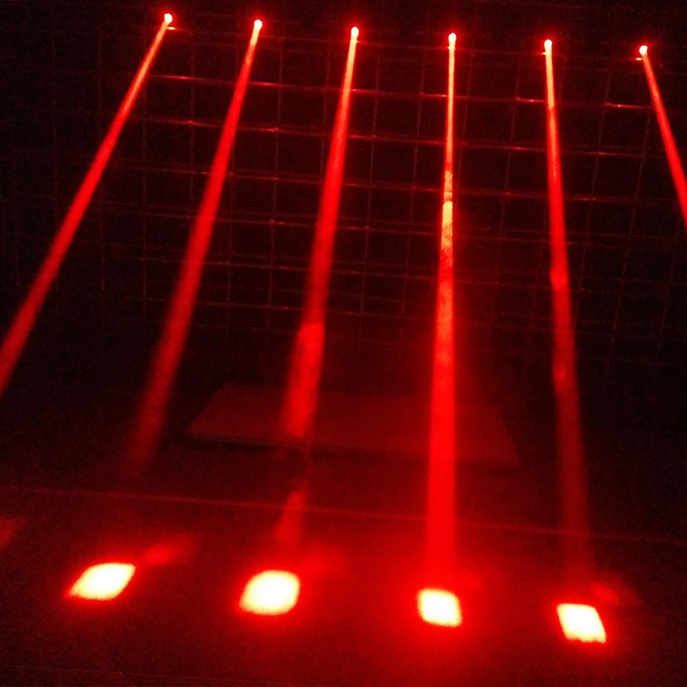 Светодиодная лампа Lixada со сценическими эффектами, общая мощность 50 Вт, вращающаяся подвижная головка, DMX512, звуковая активация, главный-подчиненный