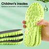 1 Pair Memory Foam Kids Insoles Breathable Moisture-Absorbing Sports Insole Shock Absorption Insoles for Boys Girls