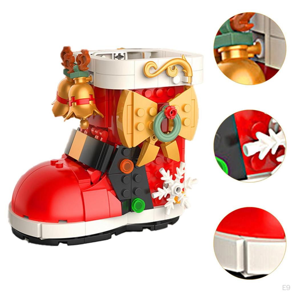 Рождественские строительные блоки, набор игрушек, набор игрушек «сделай сам» для детей 6, 7, 8, 9+ лет