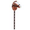 70cm Height Plush Horse Stick Toy Cute Expression 2 Sound Effect Outdoor Stuffed Stick Horse Dark