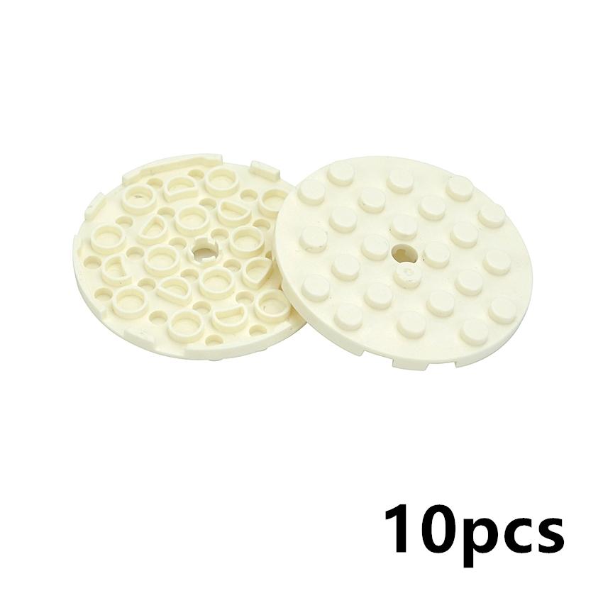 Пластина MOC Круглая 6x6 С Отверстиями Совместимая 11213 Кирпичики DIY Сборка Частицы Строительные Блоки Образовательная Игрушка Для Детей