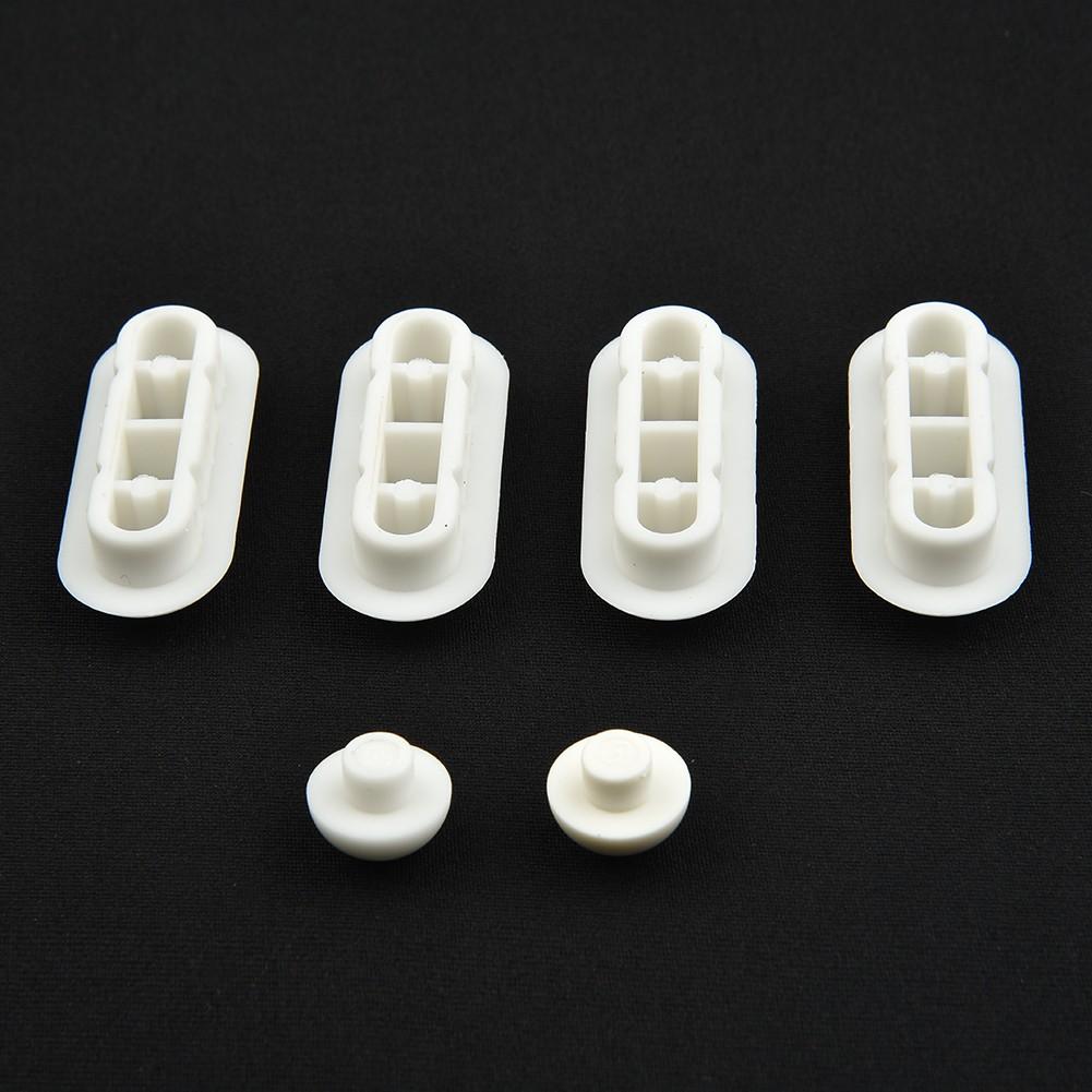 White Toilet Seat Buffers-Bumpers Replacement-Pads White Stop Bumper Accessories