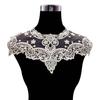 Lace Embroidered Fake Collar Hollow See-through Lace Flower Pattern False Collar Lace Embellished Clothing Accessory