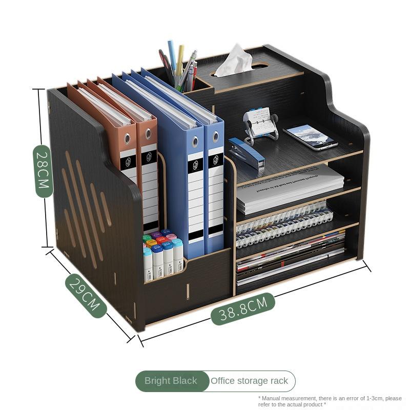 Студенческая простая подставка для книг, книжная полка, офисная полка для файлов, многослойная полка, настольная деревянная папка, ящик для хранения