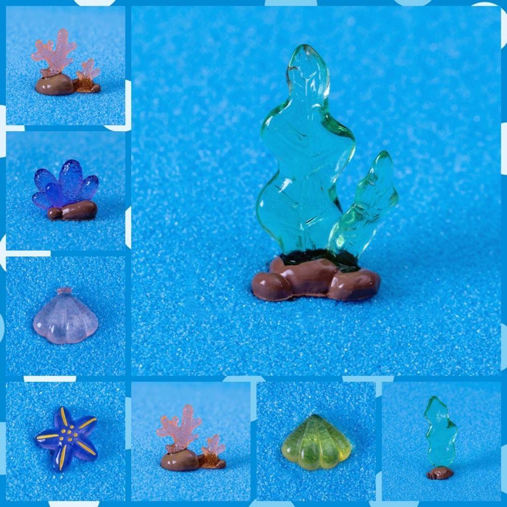 Фигурка кита из смолы, миниатюрные декоративные украшения для морских животных, декор для аквариума