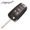jingyuqin 5pcs 315/433MHz ID46 Chip Remote Control Flip Key for Chevrolet Cruze Aveo Orlando 2010-2015 2/3/4/5 Button Fob Opel