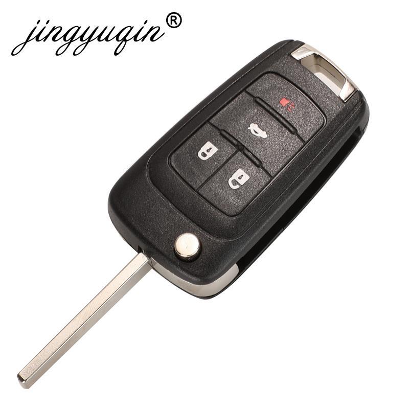 jingyuqin 5pcs 315/433MHz ID46 Chip Remote Control Flip Key for Chevrolet Cruze Aveo Orlando 2010-2015 2/3/4/5 Button Fob Opel
