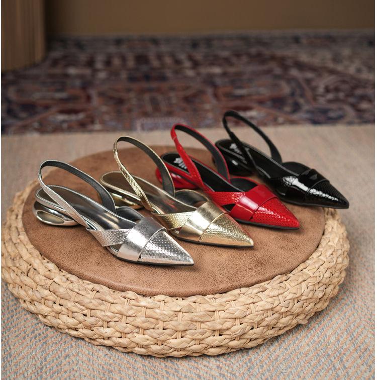 Мода Женские Каблуки Сандалии Платье Слингбэк Роскошная Обувь Массивные Сандалии Вьетнамки Лето Новые Дизайнерские Женские Сандалии Zapatos De Mujer