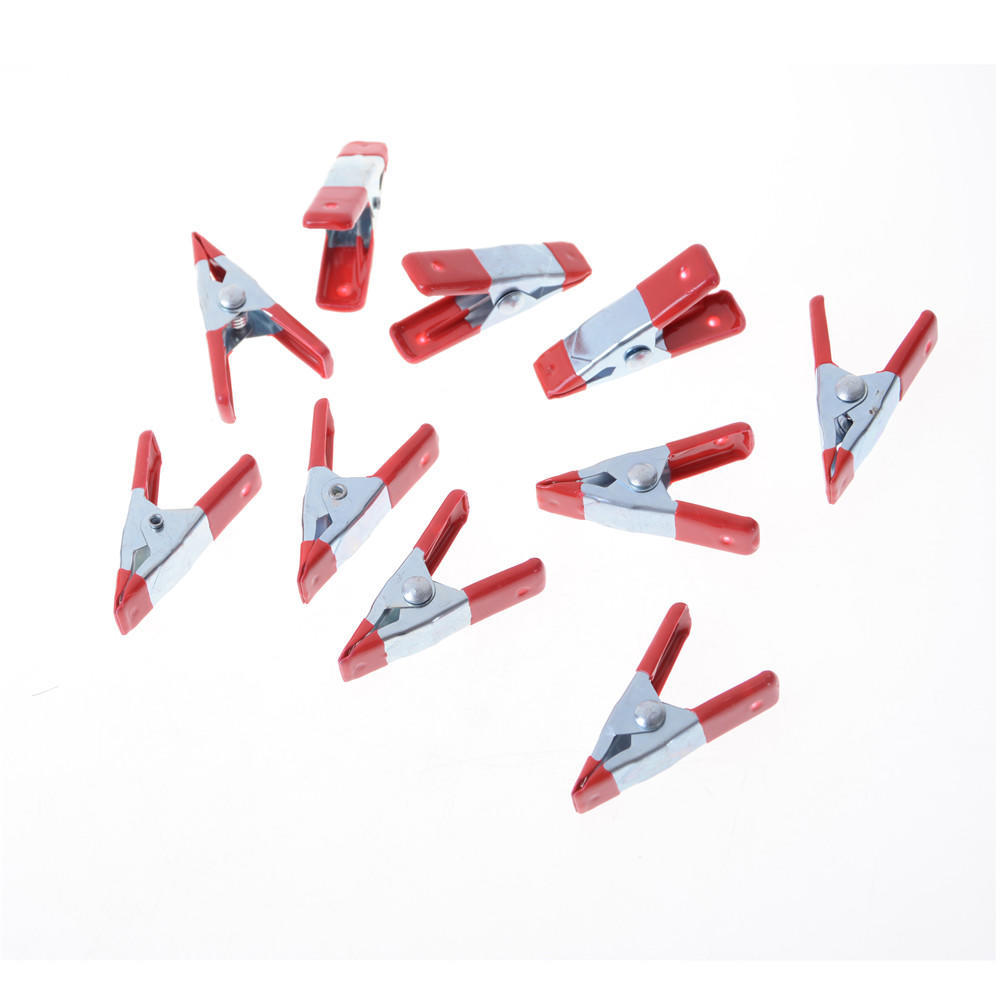 10Pcs Metal Spring Clamps 2" Clip Soft Plastic Tips Grip Photos Craft