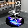 1pc Butterfly Wings Office Round Area Rug, Indoor Mat Suitable ForOffice, Under Office Chairs Bedroom Living Room Home Decor, Room Deco T104