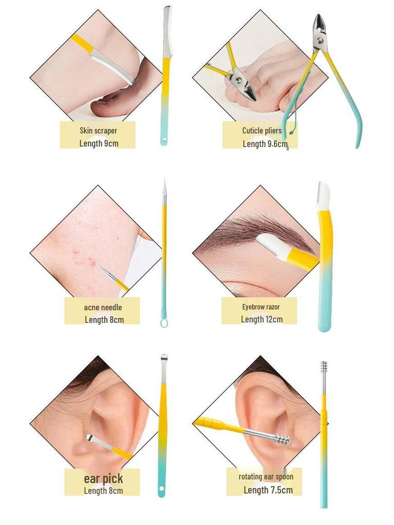 18-Piece Nail Care Set: Clippers, Eagle Beak Pliers, and Pedicure Knife