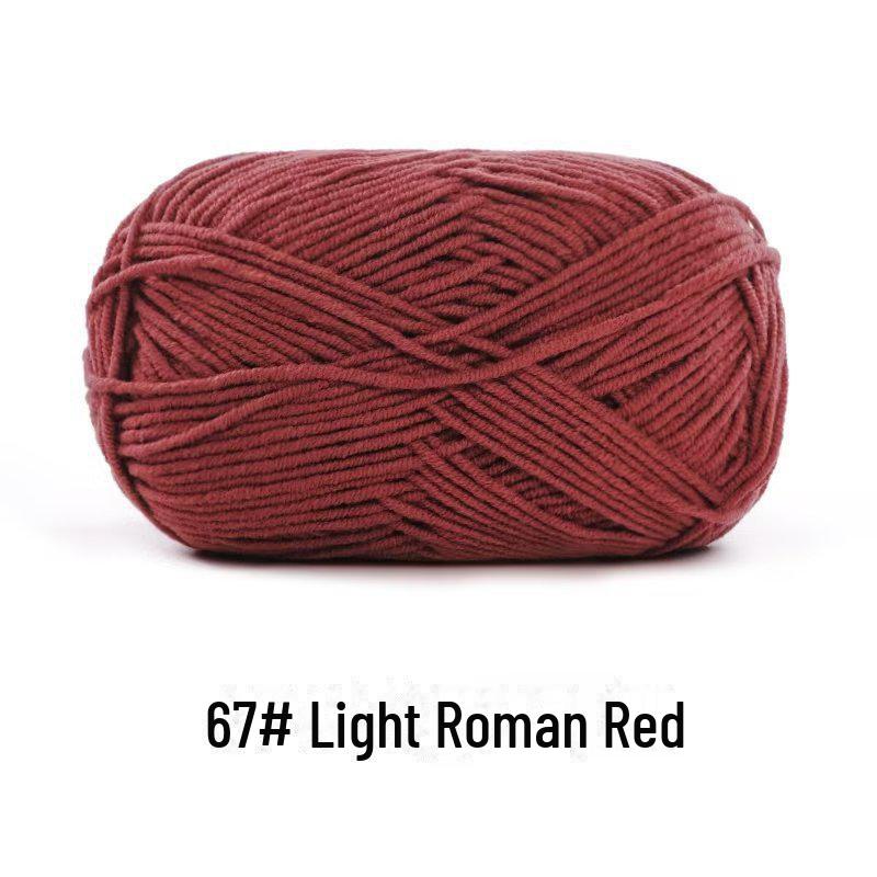 4-х ниточная пряжа из гребенного хлопка для кукол ручной работы, 40 г молочного хлопка, набор материалов для кукол своими руками