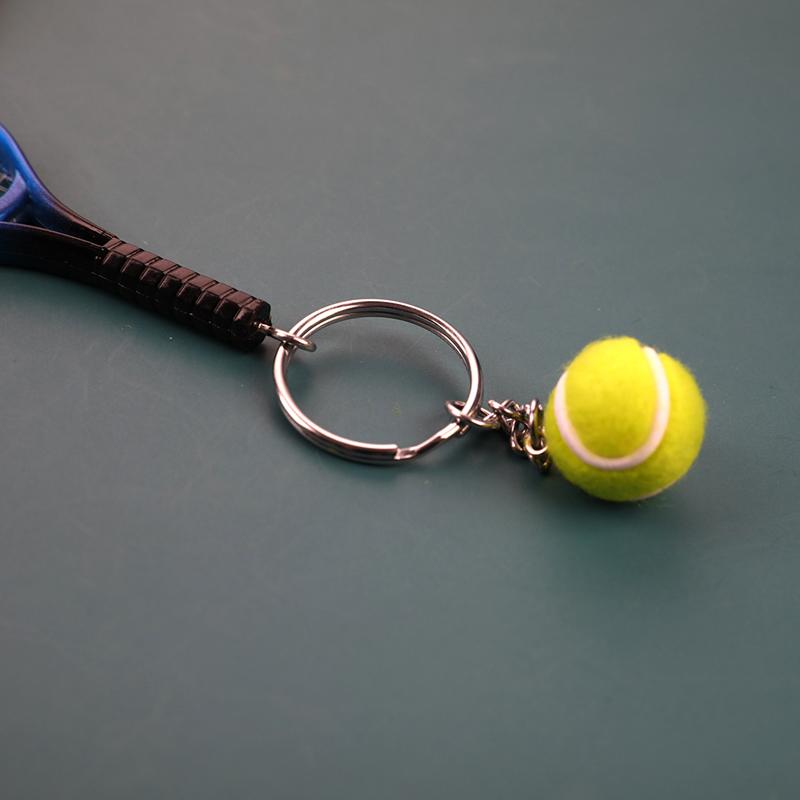 Милая спортивная мини-теннисная ракетка, кулон, брелок для ключей, аксессуары, подарки