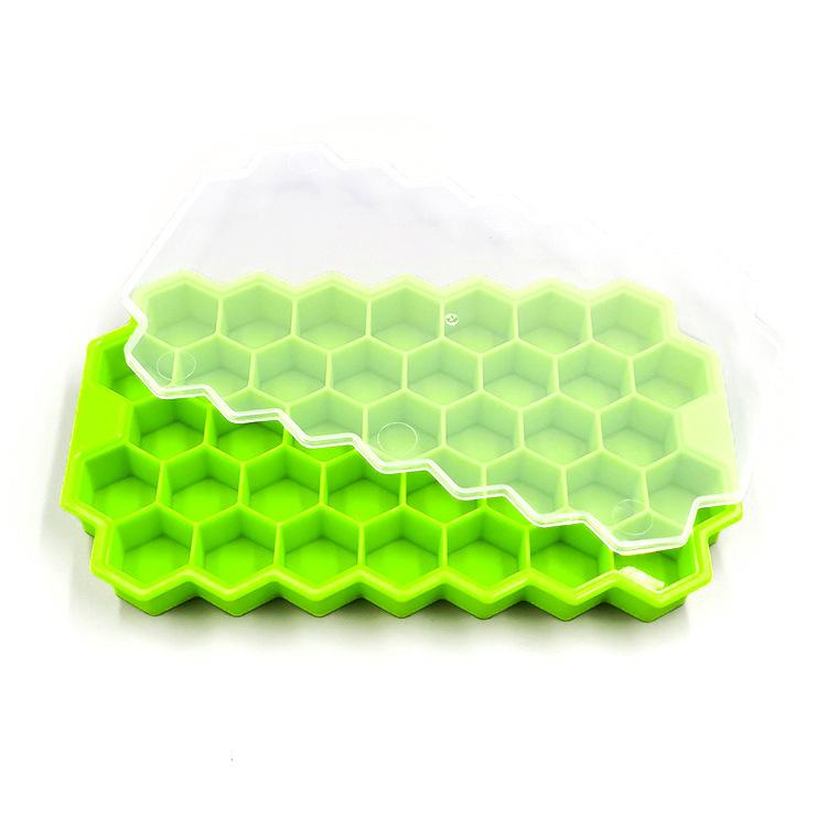 Silicone Honeycomb Ice Lattice 37 Ice Cube Mold Honeycomb Homemade Ice Box Ice Lattice DIY Popsicle Mold