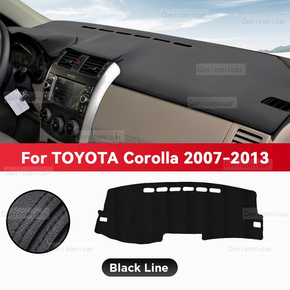 For TOYOTA Corolla 2007-2013 Car Dashboard Cover Mat Sun Shade Pad Avoid Light Mat Instrument Carpet Protection Accessories