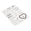 Clear Stamps with Die Mold  Combination Recyclable Clear Imprint Card Making Stamps for Scrapbook