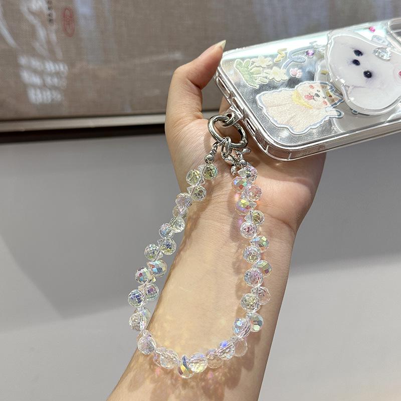 Модный набор браслетов из хрустальных бусин и брелок: Элегантный аксессуар для пары