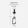 Camping Magnetic Hook Strong Suction Separable Lightweight Carabiner for Outdoor Canopy Tent Hiking Travel Gear