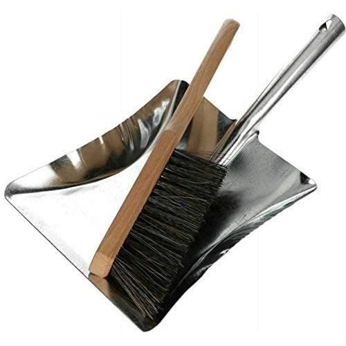 KOTARBAU® Набор для выметания, 2 предмета Balayette et Pelle Balayette en bois Pelle en acier galvanisé