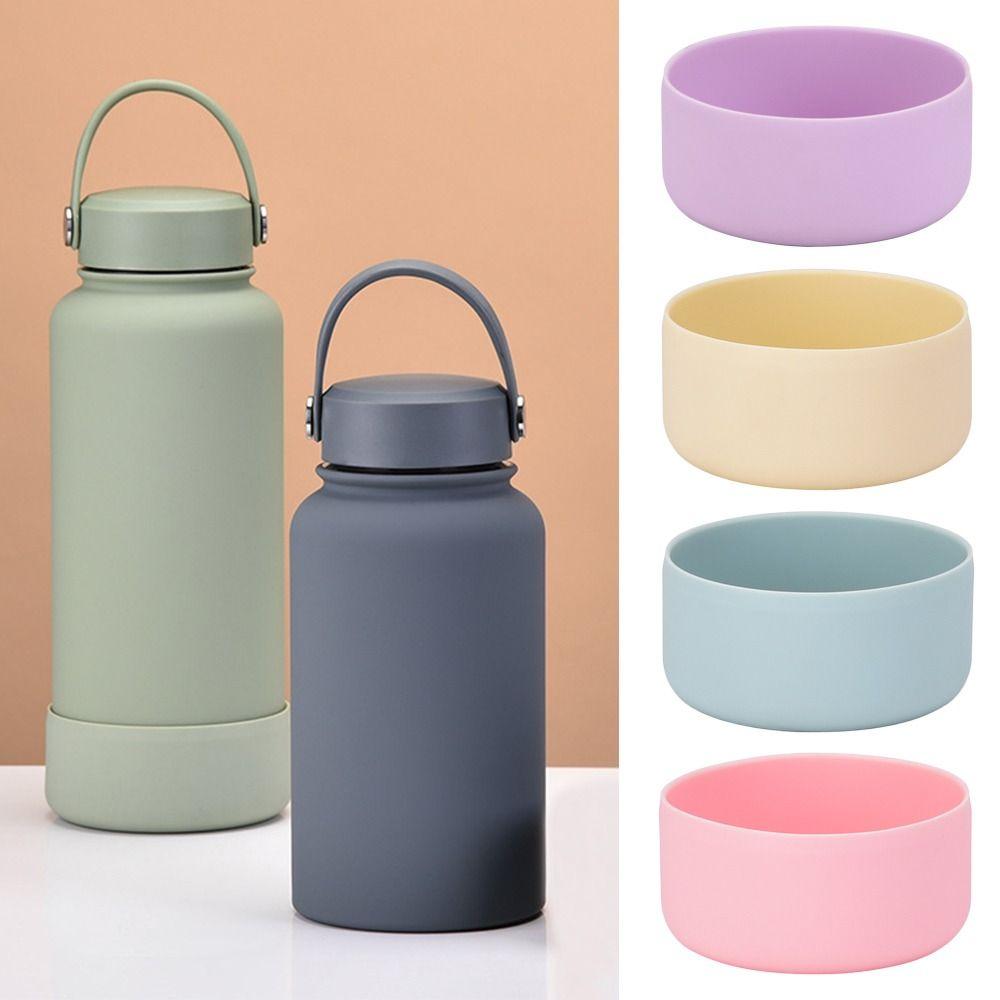 Non-Slip Vacuum Cup Bottom Mat Silicone Water Bottom Sleeve Cup Mat Silicone Cup Sleeve Mug