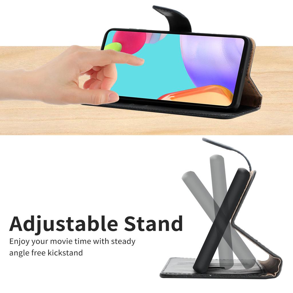 For TECNO Pop 10/Infinix Smart 10 Case Genuine Cow Leather Phone Cover Nappa Texture