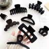 Korean Style Black Large Hair Claws Elegant Acrylic Hairpins Barrette Crab Hair Clips Headwear for Women Girls Hair Accessories