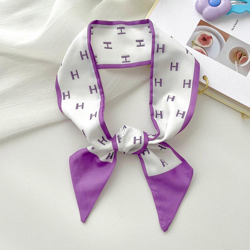 Long Silk Scarf, High-end New Versatile Hair Tie Streamer, Atmosphere Ribbon, Spring and Summer Decorative Scarf, Tied Bag Streamer